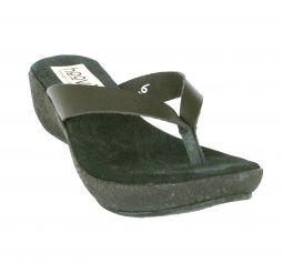 Hoova Carrie Black Wedge Sandal