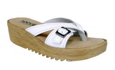 Hoova Sharon White Leather Sandal