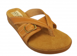 Hoova Phoebe Camel Wedge Sandal