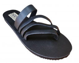 Hoova Ace Black Leather Sandal