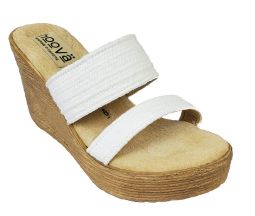 Hoova Vexed White Wedge Sandal