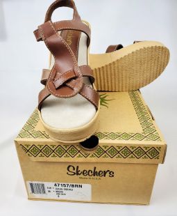 Skechers Coupling Cross Walk Womens Wedge Sandal