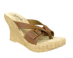 Hoova Lucky Antique Latigo Wedge Sandal