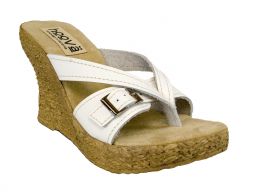 Hoova Lucky White Wedge Sandal