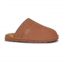 Cloud Nine Mens Chestnut Sheepskin Scuff